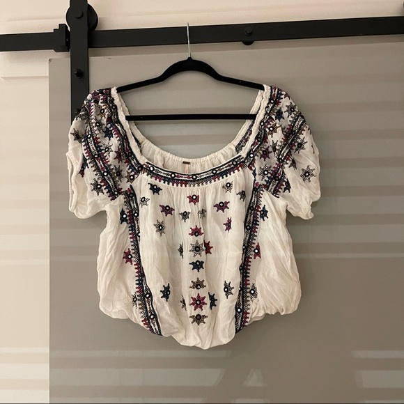 SOLD - Free People Aurura Embroidered Top - Picture 3 of 5